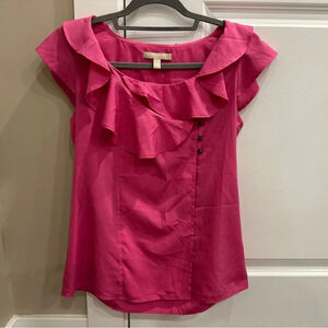 Banana republic pink  petite blouse| size small